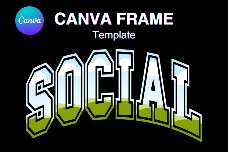 SOCIAL Canva Frame Social Worker Varsity Add Photo Shirt