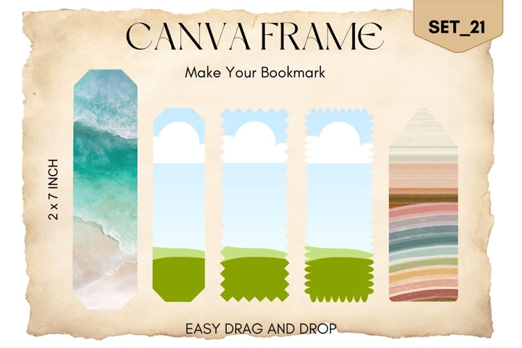Bookmark Canva Frame Template Fill Your Own Editable Photo21
