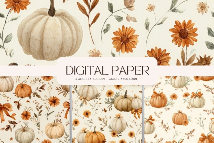 Pumpkin Fall Clipart Image 3