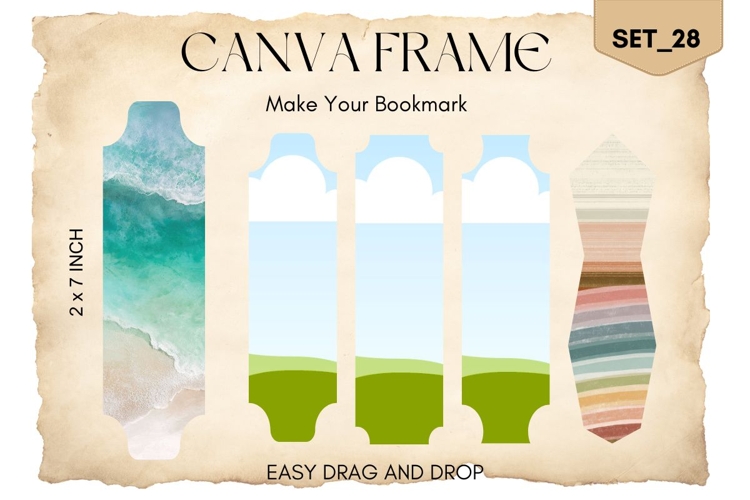Bookmark Canva Frame Template Fill Your Own Editable Photo28
