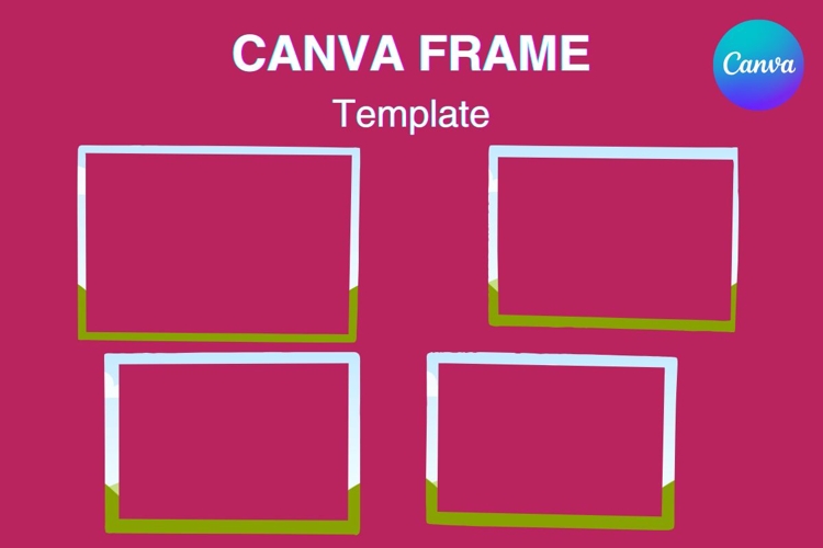 Grunge Canva Frame Distressed Square Rectangle Photo Frame_3