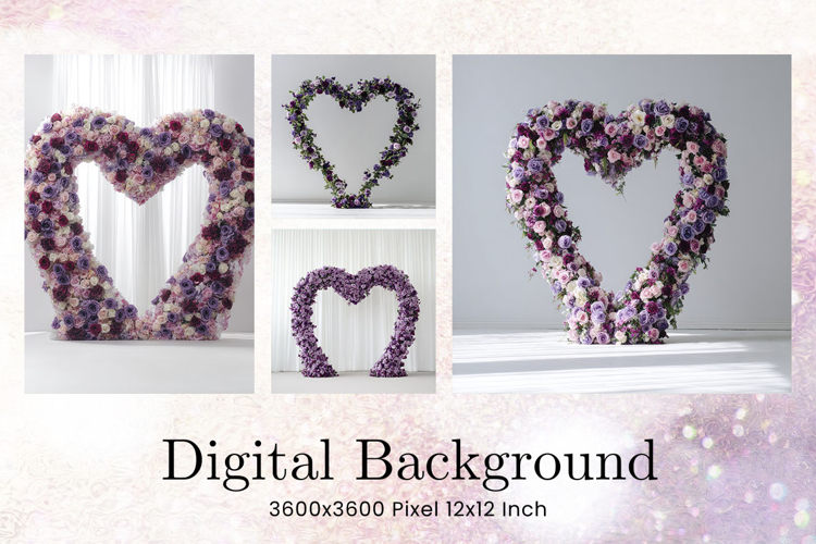 Flower Backdrops Overlays Wedding Studio Room Background_3