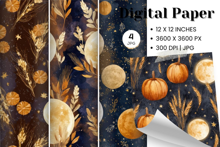 Fall Autumn Background Wallpaper Pattern Cozy Digital Paper