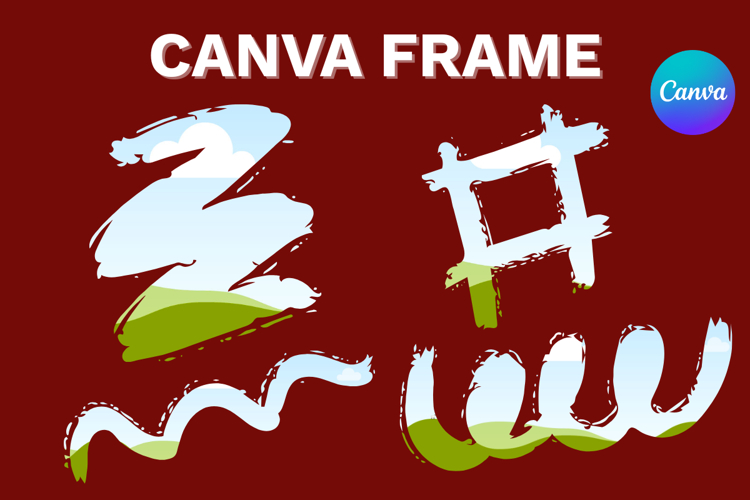 Paint Brush Canva Frame Template Bleach Effect Add Photo_3