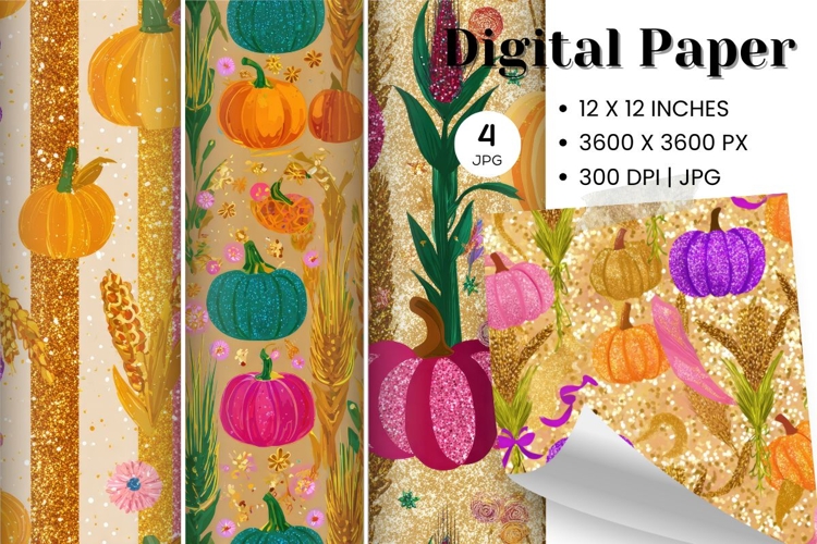 Pumpkin Pattern Background Fall Autumn Wallpaper_33