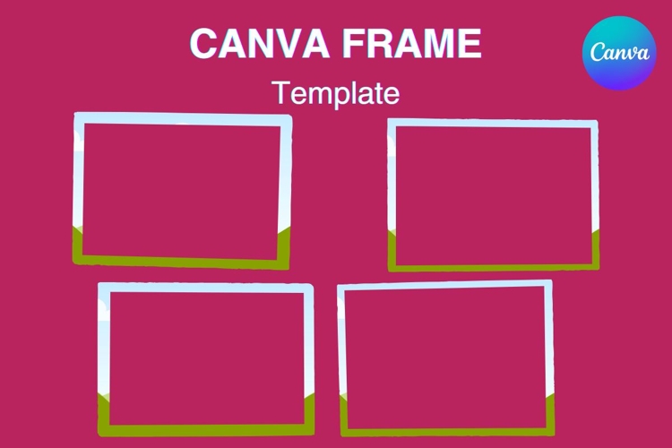 Grunge Canva Frame Distressed Square Rectangle Photo Frame_4