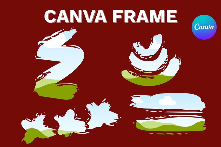 Paint Brush Canva Frame Template Bleach Effect Add Photo_4