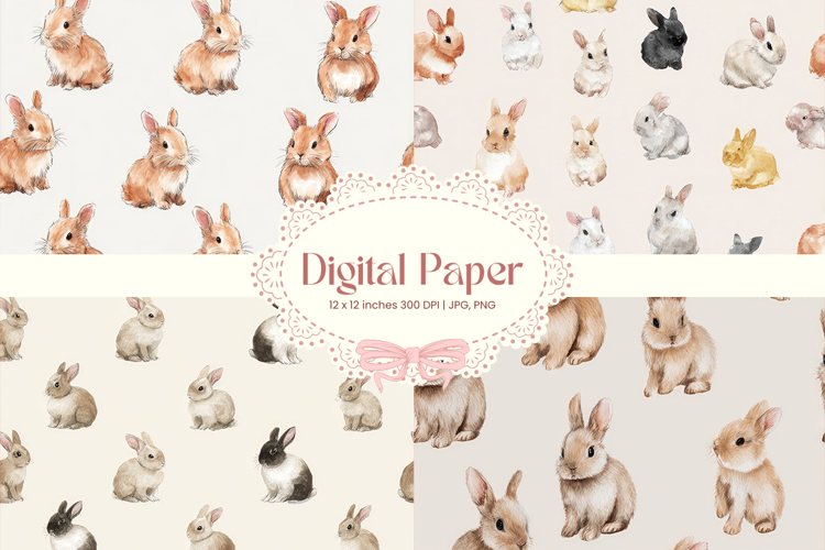 Easter Bunny Background Backdrop Rabbit Wallpaper Wall Art40