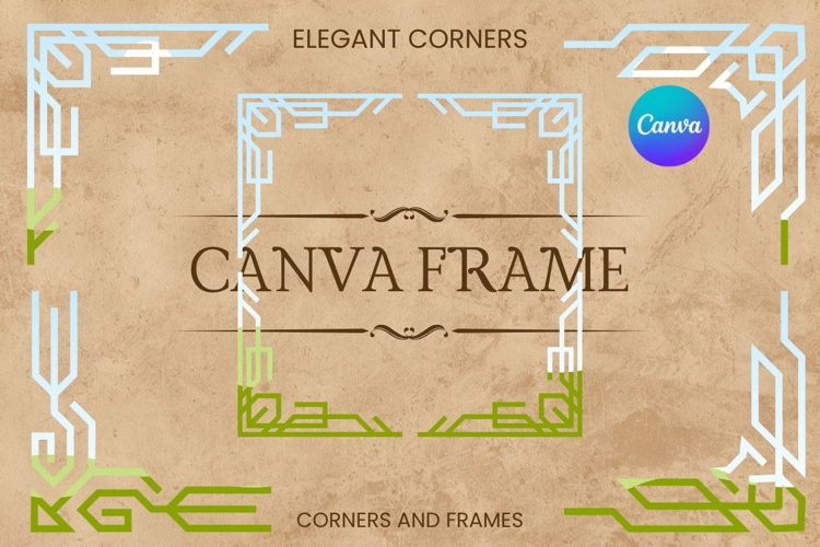 Elegant Corners Canva Frame Decorative Photo Frame Border_42