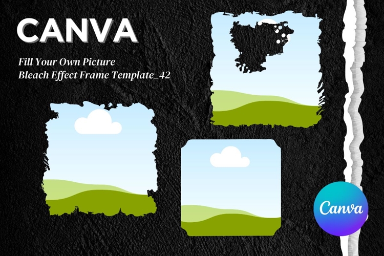 Grunge Canva Frame Distressed Square Rectangle Add Photo_42