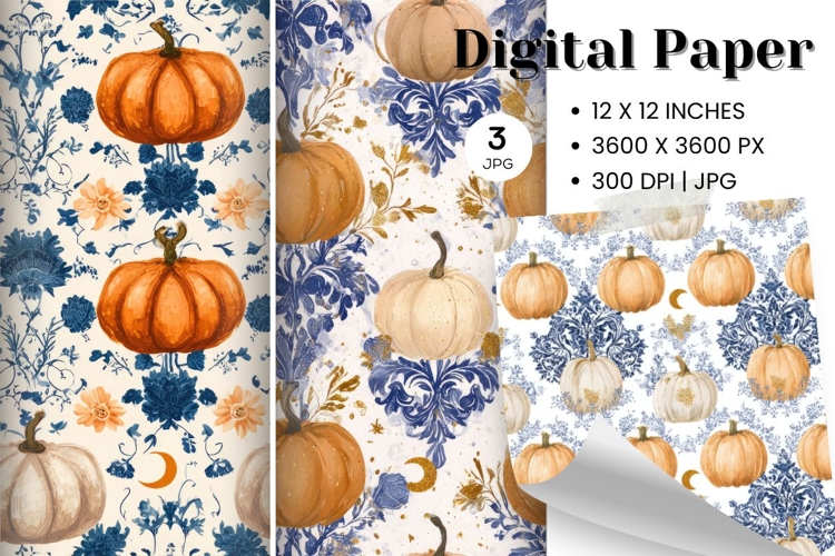 Pumpkin Pattern Background Fall Autumn Wallpaper_42