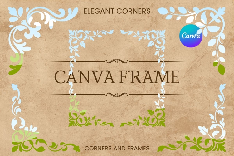 Elegant Corners Canva Frame Decorative Photo Frame Border_43