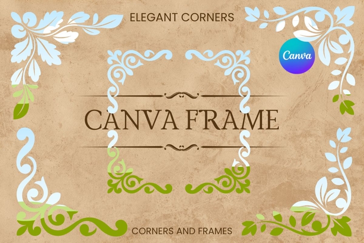 Elegant Corners Canva Frame Decorative Photo Frame Border_44