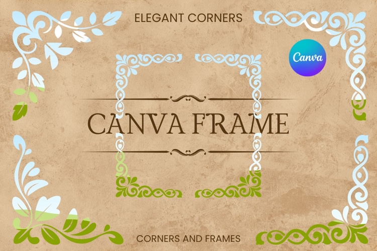 Elegant Corners Canva Frame Decorative Photo Frame Border_45