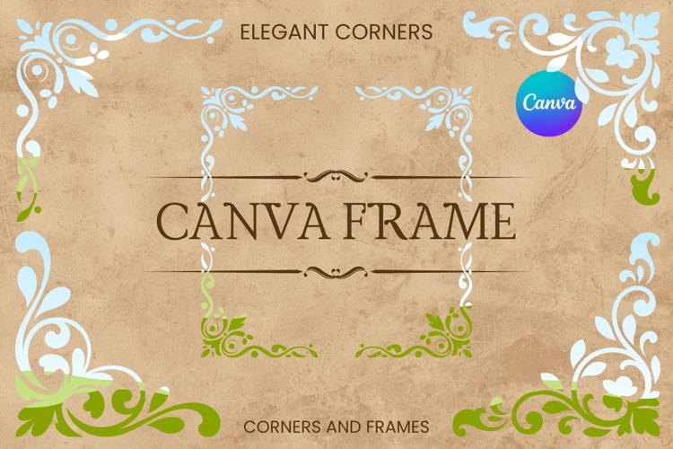 Elegant Corners Canva Frame Decorative Photo Frame Border_46