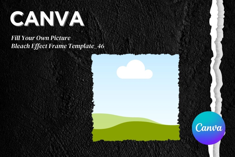 Grunge Canva Frame Distressed Square Rectangle Add Photo_46