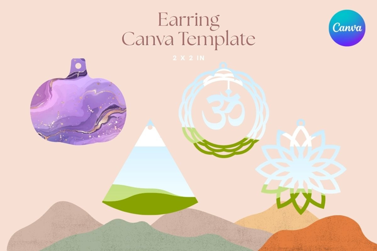 Elegant Earring CANVA FRAME Jewelry Designs Add Photo_47