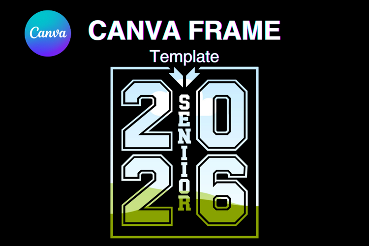 Senior 2026 Canva Frame Varsity Sport Graduation Add Photo_5