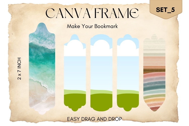 Bookmark Canva Frame Template Fill Your Own Editable Photo_5