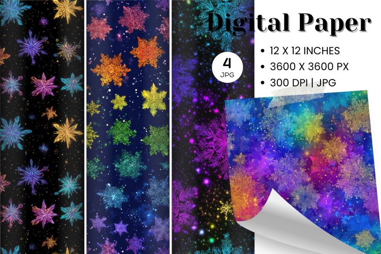 Purple Snowflake Bokeh Sparkle Christmas Background Backdrop