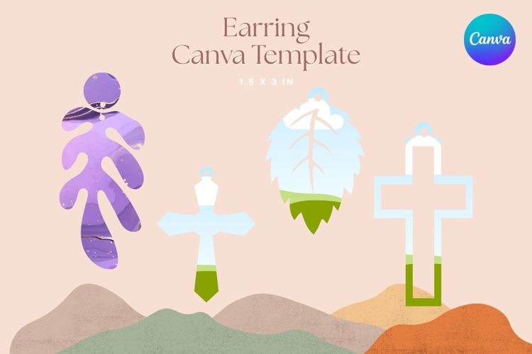 Elegant Earring CANVA FRAME Jewelry Designs Add Photo_50