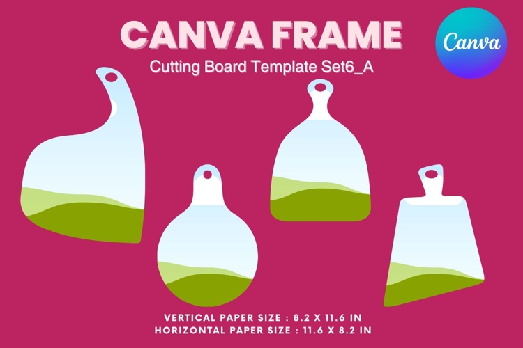 Kitchen Cutting Board Canva Frame Board for Serving Dishes_6