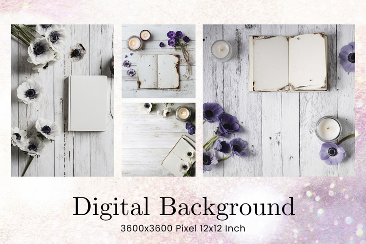 Wooden Floral Background Wood Flower Vintage Wallpaper_6