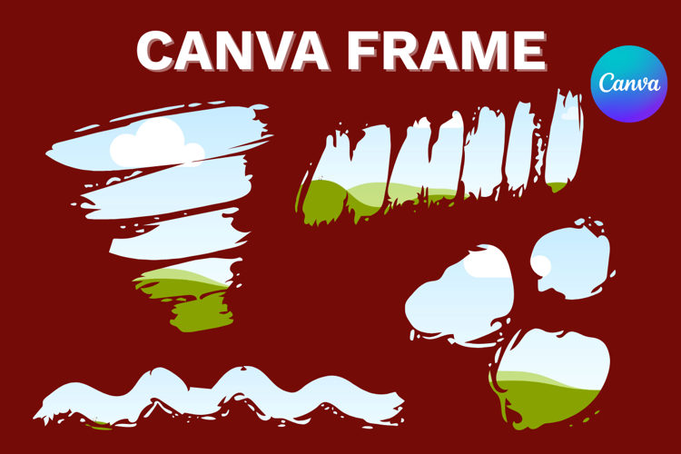 Paint Brush Canva Frame Template Bleach Effect Add Photo_6
