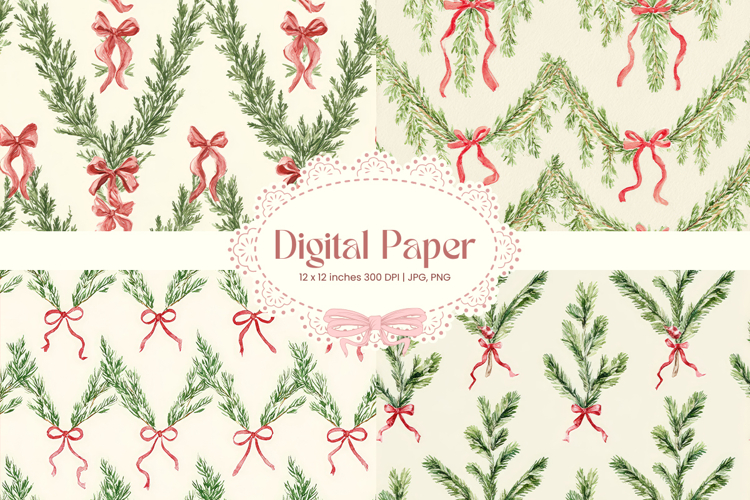 Bow Ribbon Background Bow Digital Paper Pattern Wallpaper_61