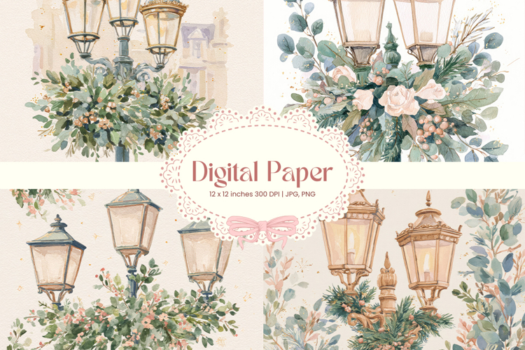 Flower Pattern Background Wallpaper Digital Paper Wrap_62
