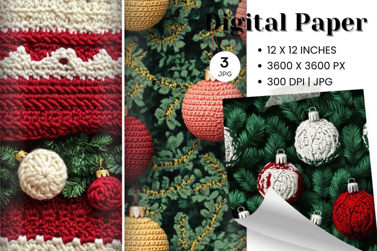 Christmas Ball Ornament Digital Paper Background Wallpaper