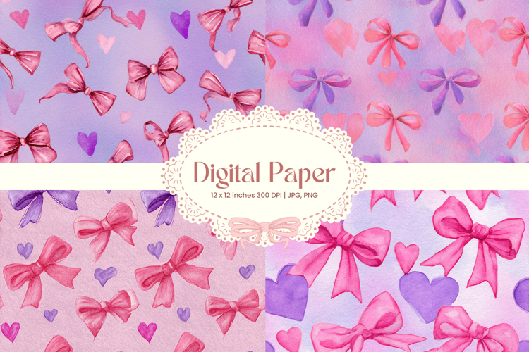 Heart Pattern Valentines Background Wallpaper Digital Paper