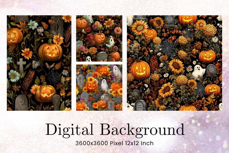 Halloween Pattern Background Scare Horror Ghost Wallpaper_73