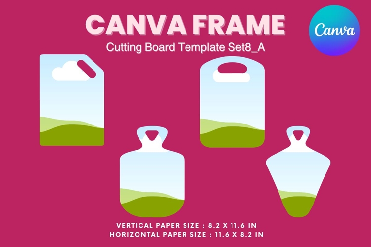 Kitchen Cutting Board Canva Frame Board for Serving Dishes_8