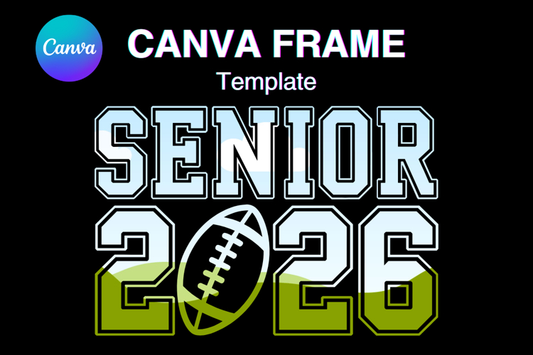 Senior 2026 Canva Frame Varsity Sport Graduation Add Photo_9