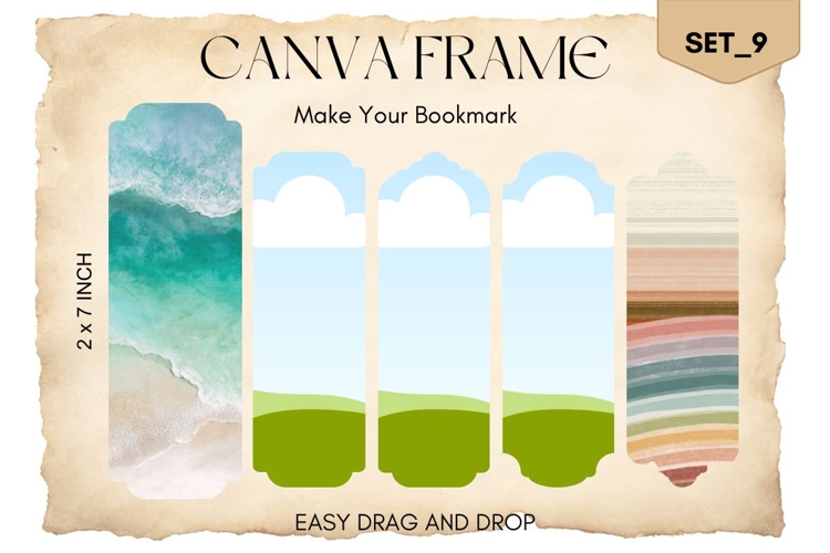 Bookmark Canva Frame Template Fill Your Own Editable Photo_9
