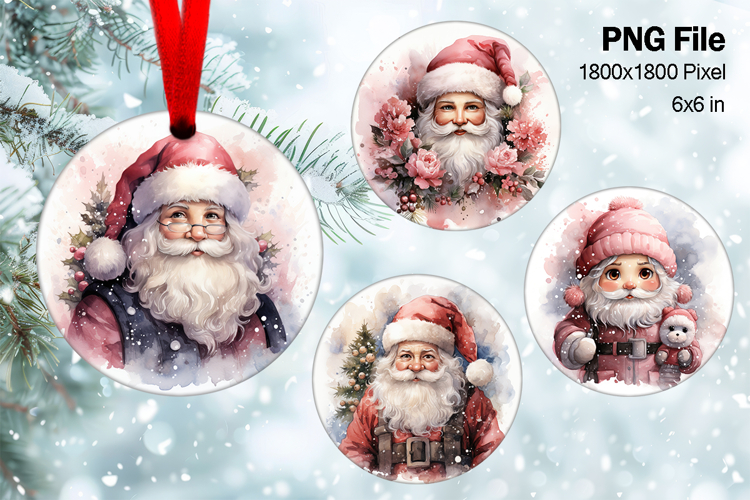 Santa Claus Christmas Ornament Snow Decorate Sublimation_9