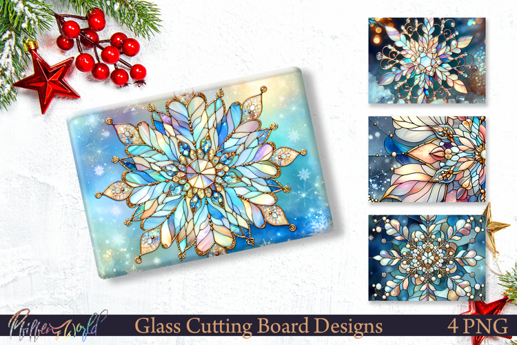 Crystal Snowflake Kitchen Decor | Cutting Boards