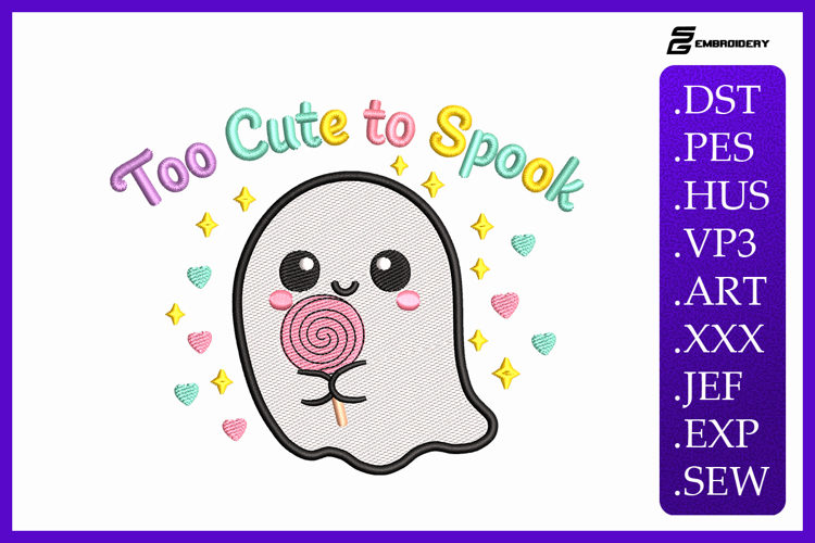 Too Cute To Spook Embroidery Designs For Machine