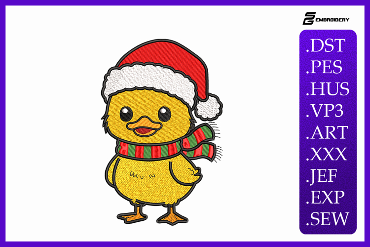 Christmas Duck Embroidery Designs For Machine
