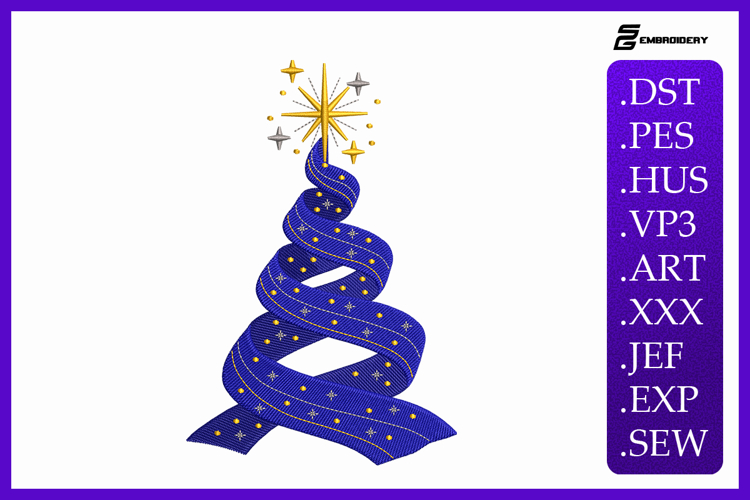 Christmas Tree Embroidery Image 10