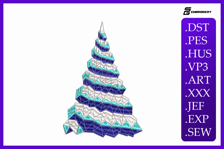 Christmas Tree Embroidery Image 9