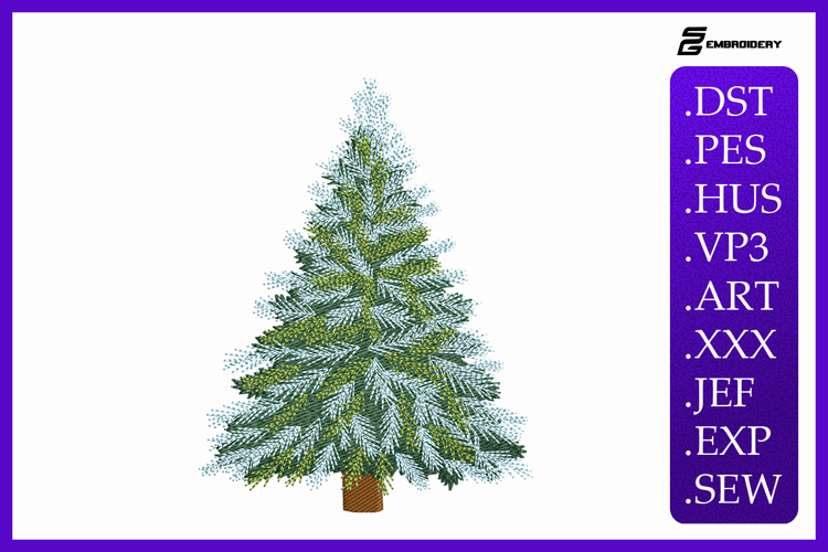 Christmas Tree Embroidery Image 8
