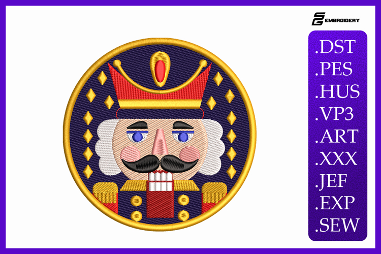 Classic Nutcracker Christmas Embroidery Designs For Machine