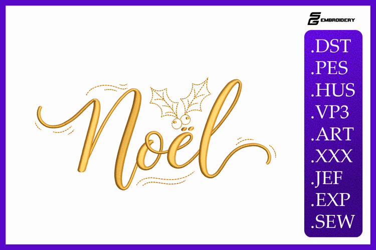 Noel - Christmas Embroidery Designs For Machine