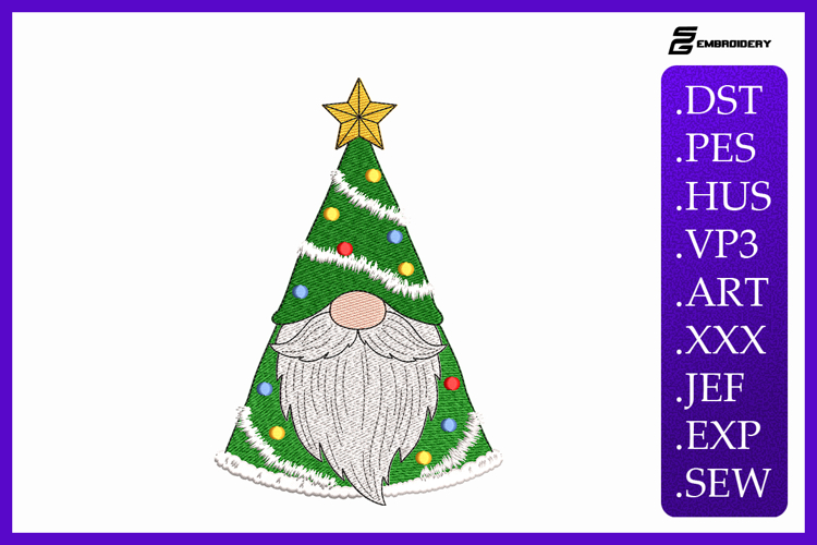 Christmas Bell Gnome Embroidery Designs For Machine