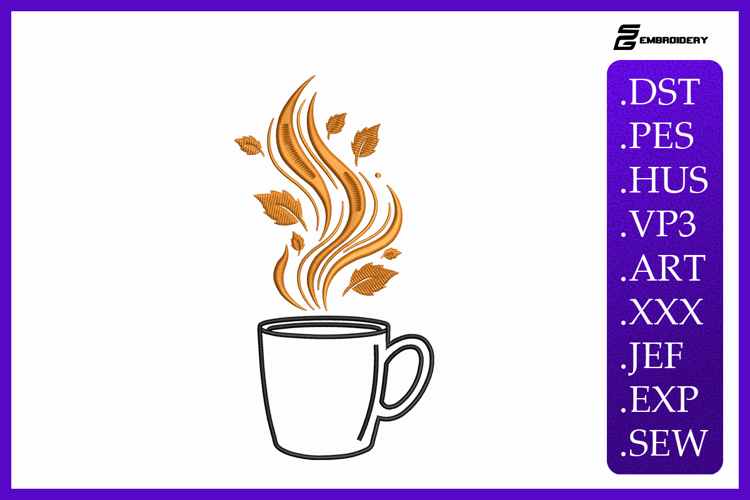 Coffee Embroidery Designs Image 3