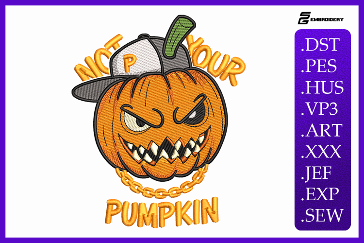 Pumpkin Embroidery Image 9