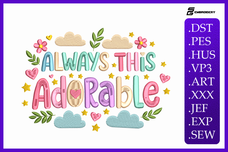 Always This Adorable Embroidery Designs For Machine