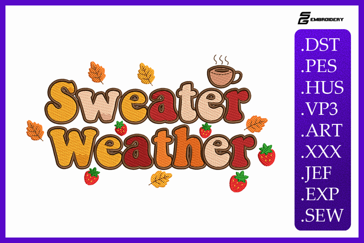 Cozy Days Ahead Embroidery Designs For Machine